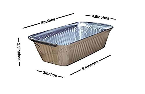 Houme Aluminium disposable Foil Containers with Lid Covers 660ml *30 Pcs