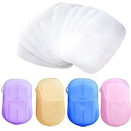 Mini Soap Paper for Hand Cleaning, School, Indoor, Outdoor, Travel, Camping (Green Colour)