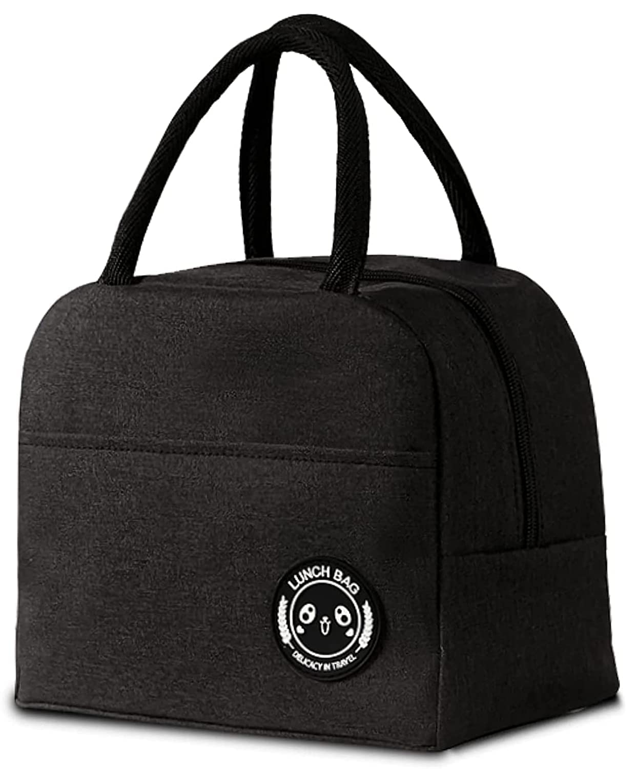 Lunch Bags Insulated For Office | Portable And Reusable (Pink + Black), 1 liter