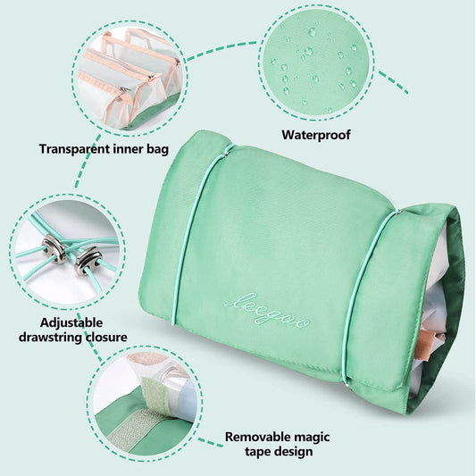 Foldable Make up Pouch for Makeup Accessories, Storage Bag for Cosmetics