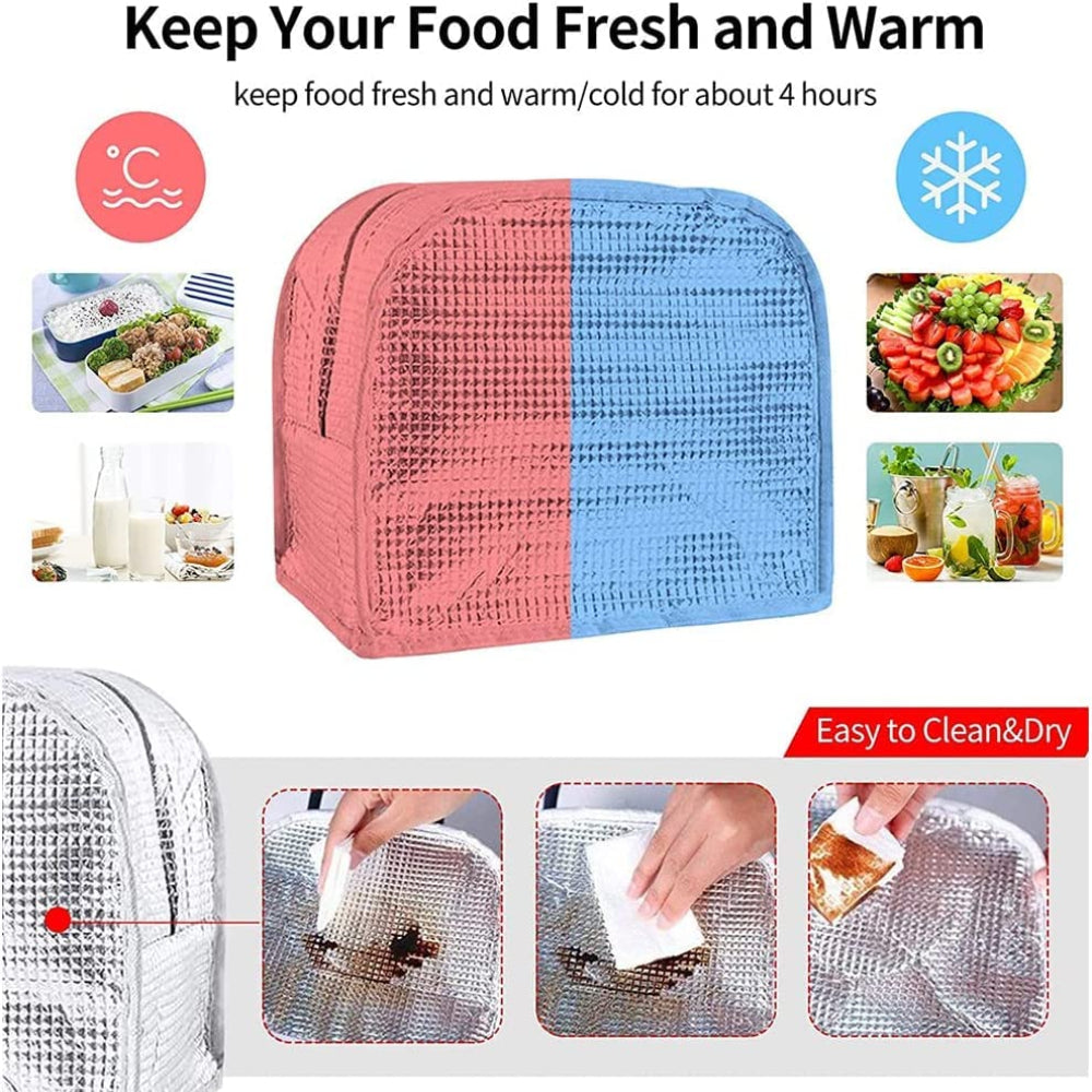Lunch Bags Insulated For Office | Portable And Reusable (Blue), 1 liter