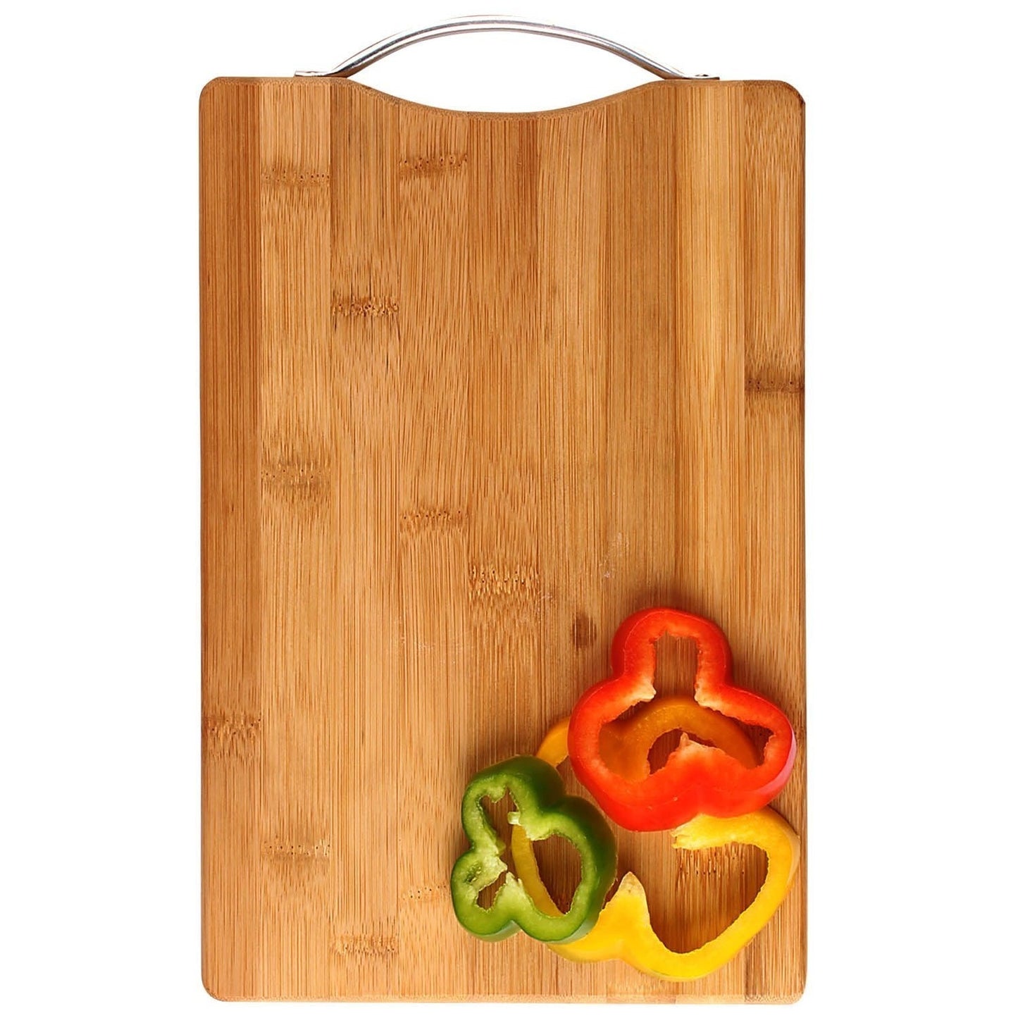 Houme Bamboo Chopping Board for Kitchen with Handle | Small - 20x30x1.8 cm