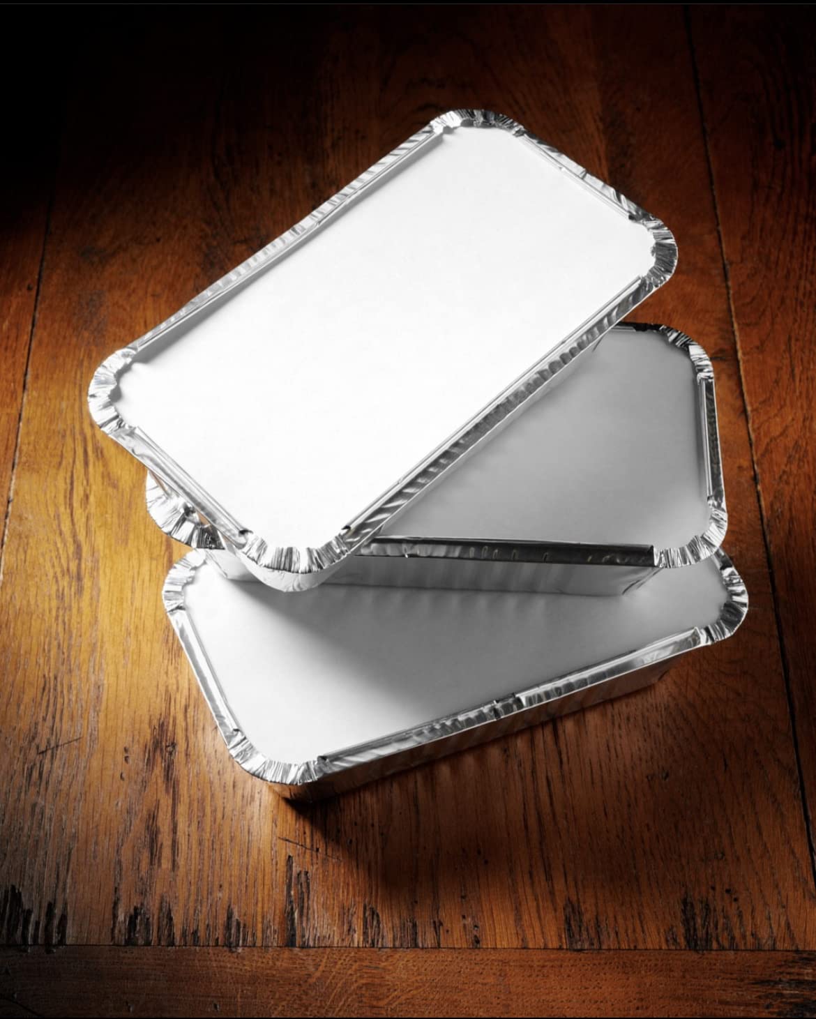 Houme Aluminium disposable Foil Containers with Lid Covers 660ml *30 Pcs