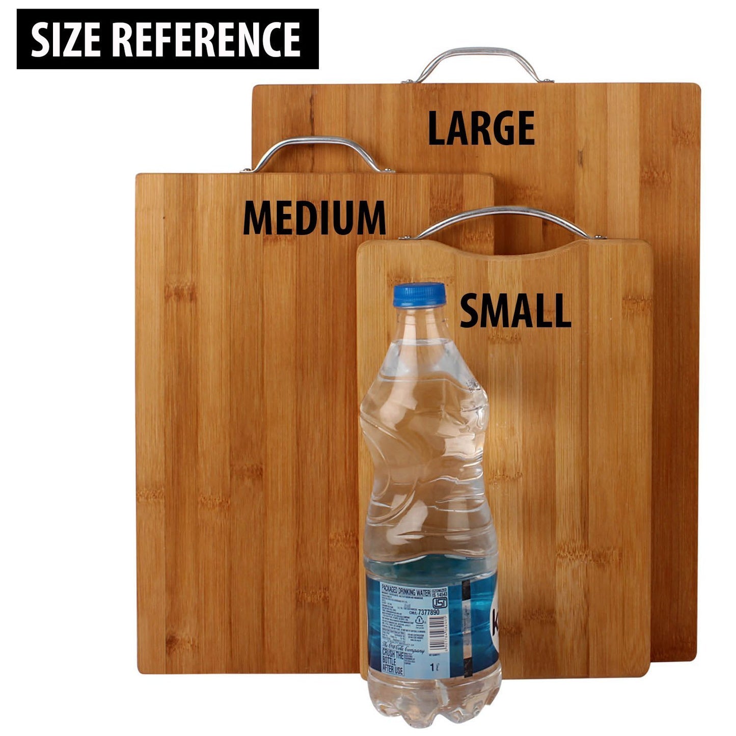 Houme Bamboo Chopping Board for Kitchen with Handle | Small - 20x30x1.8 cm