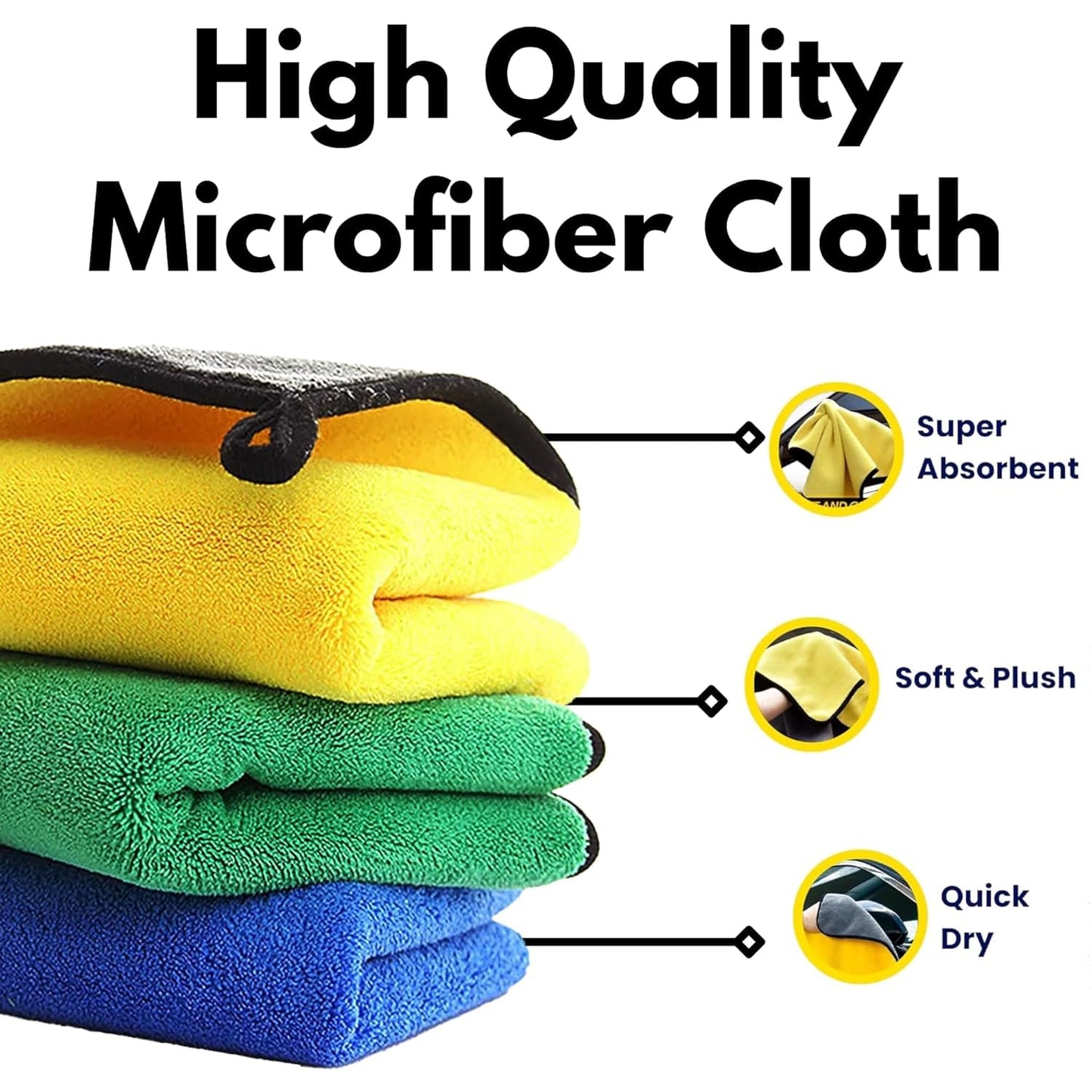 Microfiber Cloth for Multipurpose Cleaning & Dusting