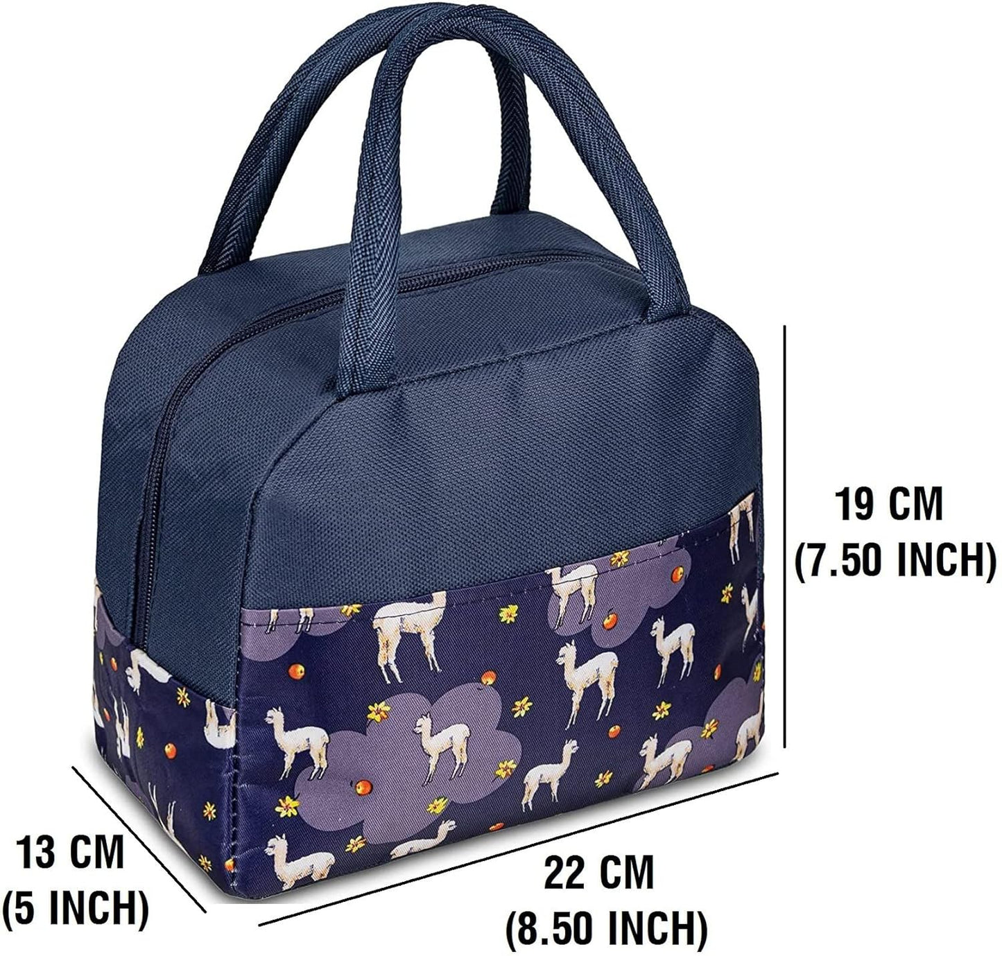 Purple Insulated Lunch Bag | Portable and Reusable (Half Print)