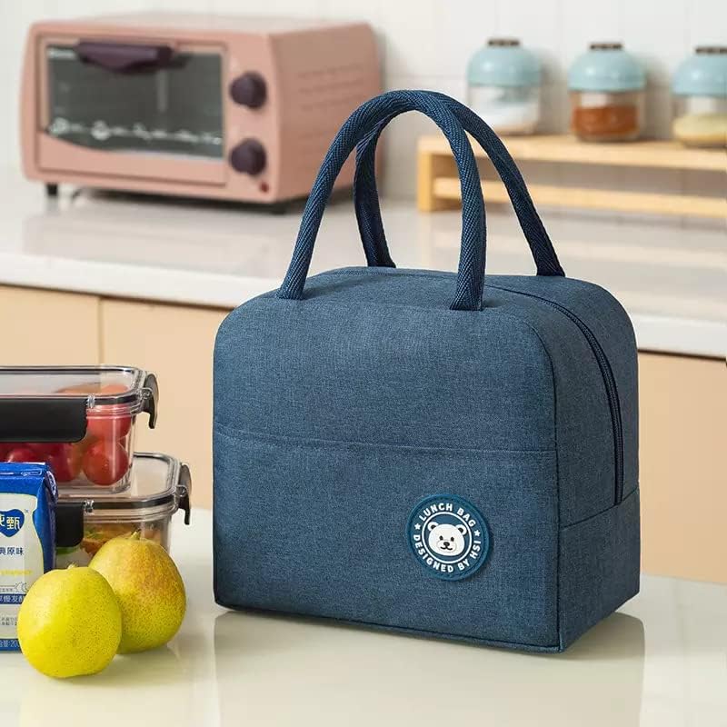 Lunch Bags Insulated For Office | Portable And Reusable (Blue), 1 liter