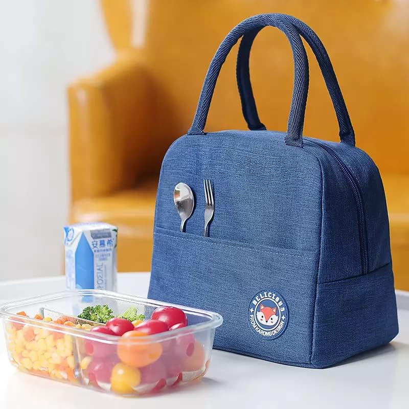 Lunch Bags Insulated For Office | Portable And Reusable (Blue), 1 liter