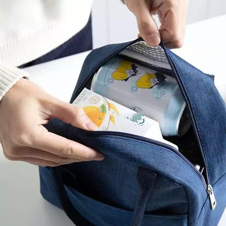 Lunch Bags Insulated For Office | Portable And Reusable (Blue), 1 liter
