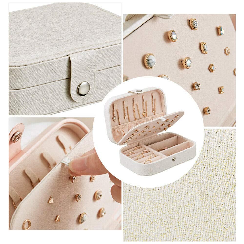 Jewellery Organisers Box PU Leather Storage Case for Rings, Earrings, Necklace Jewelry Organizer for Women | Medium