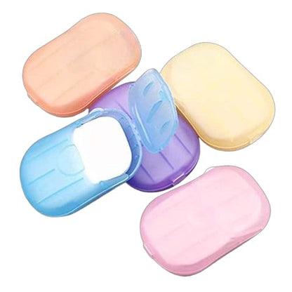 Mini Soap Paper for Hand Cleaning, School, Indoor, Outdoor, Travel, Camping (Green Colour)