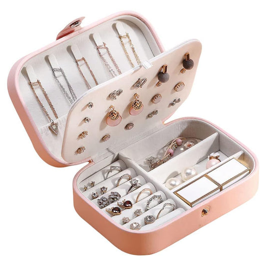 Jewellery Organisers Box PU Leather Storage Case for Rings, Earrings, Necklace Jewelry Organizer for Women | Medium