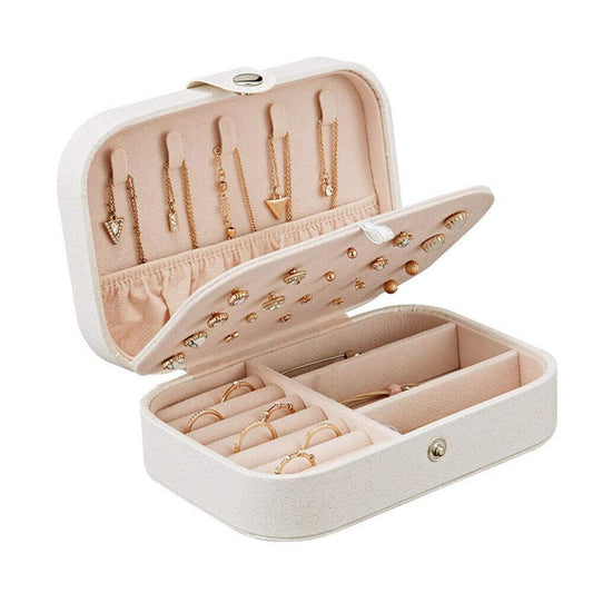 Jewellery Organisers Box PU Leather Storage Case for Rings, Earrings, Necklace Jewelry Organizer for Women | Medium