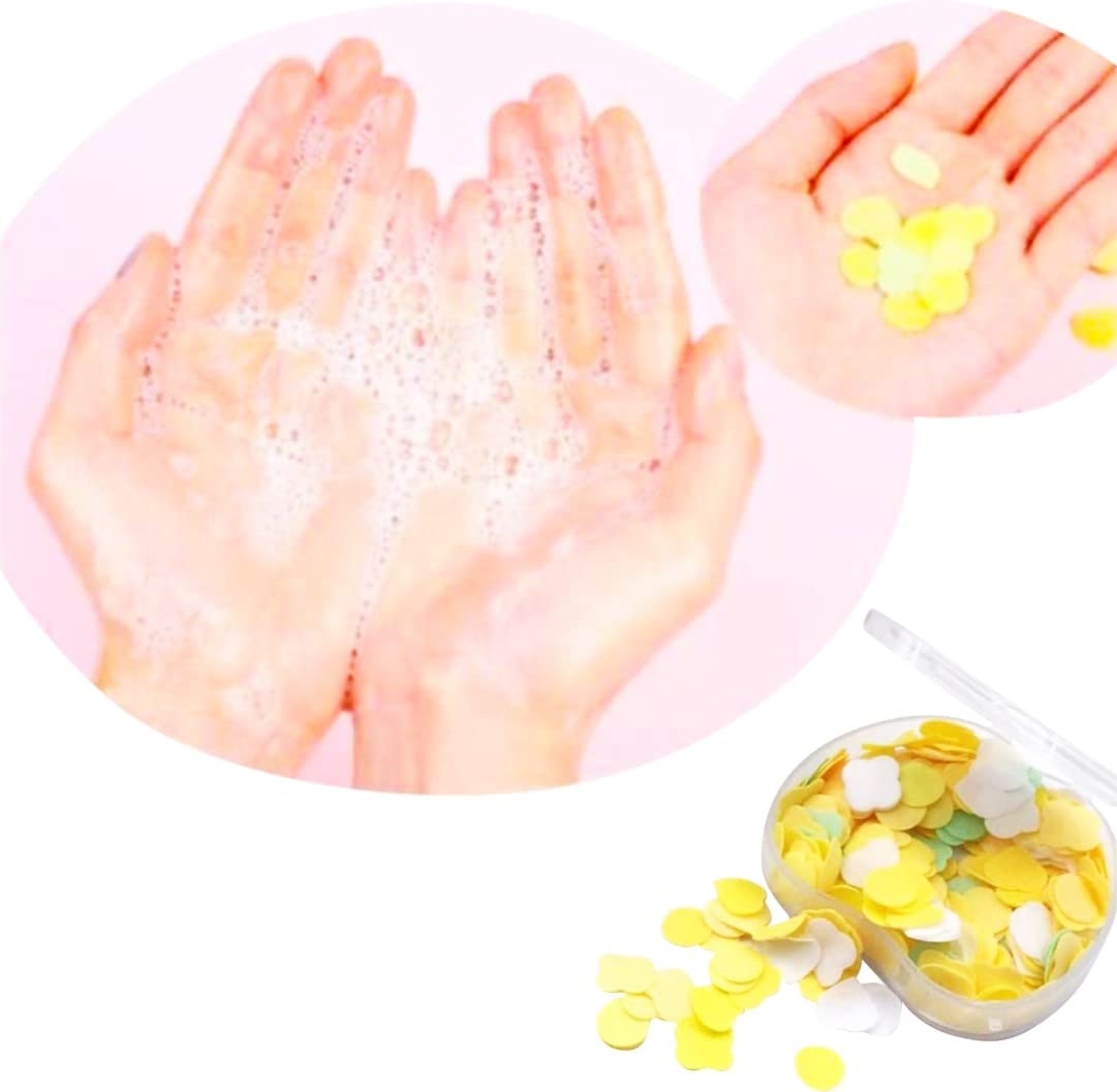 Scented Soft Paper Soap in Apple Shape Box, for Toilet, Outdoor, Travel, School, College (Assorted/Random Color)