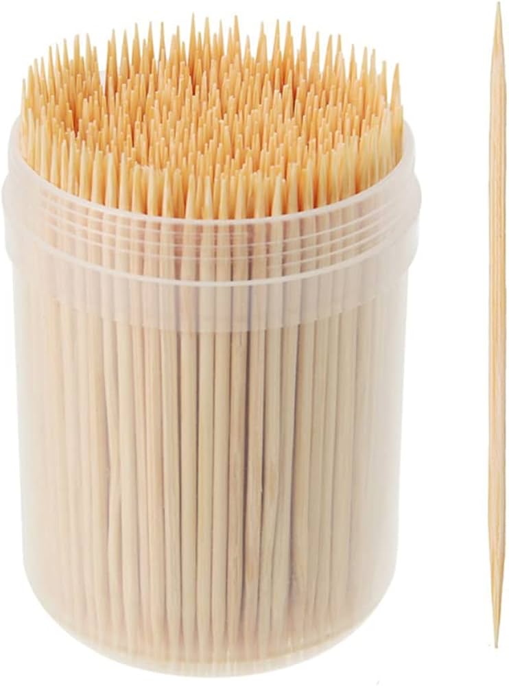 Bamboo Toothpick for teeth, eating fruits - 100 stick