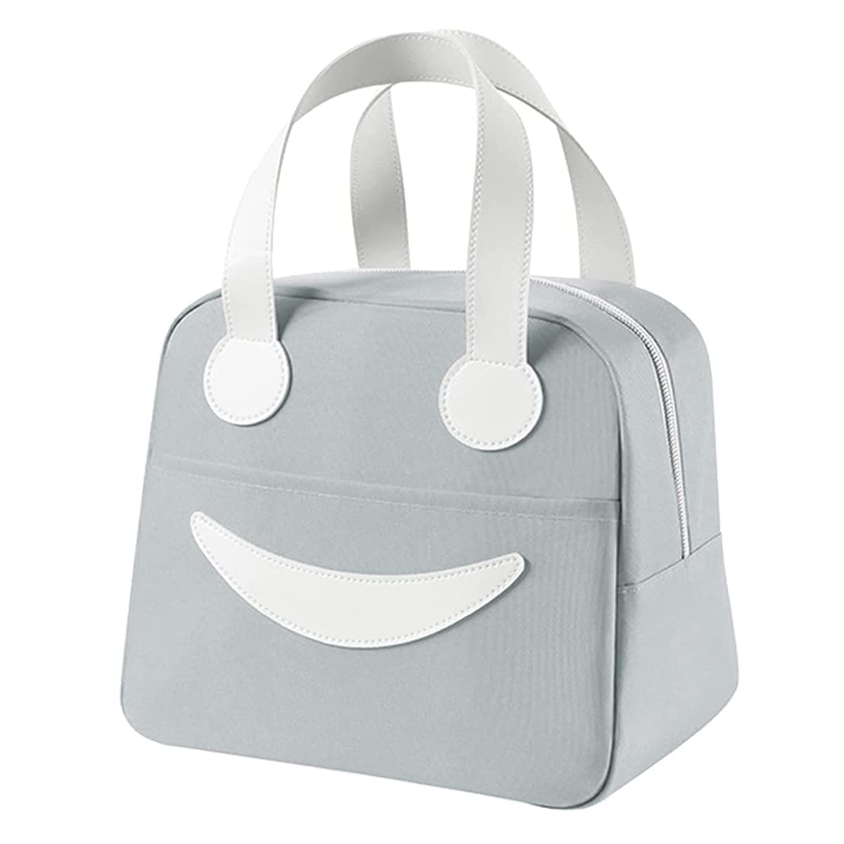 Smiley Lunch Bags for School, Office, Travel with Aluminum Lining, Leakproof