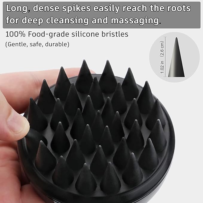 Hair Scalp Massager & Shampoo Brush BLACK