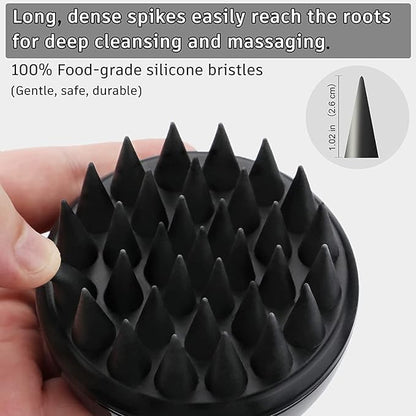Hair Scalp Massager & Shampoo Brush BLACK