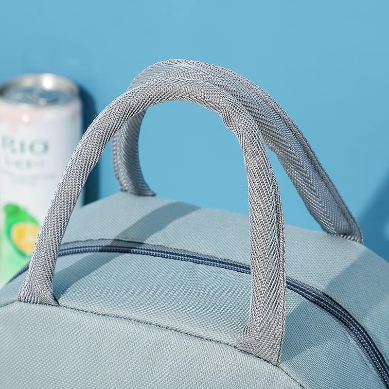 Grey Flamingo Insulated Lunch Bag | Portable and Reusable (Half Print)