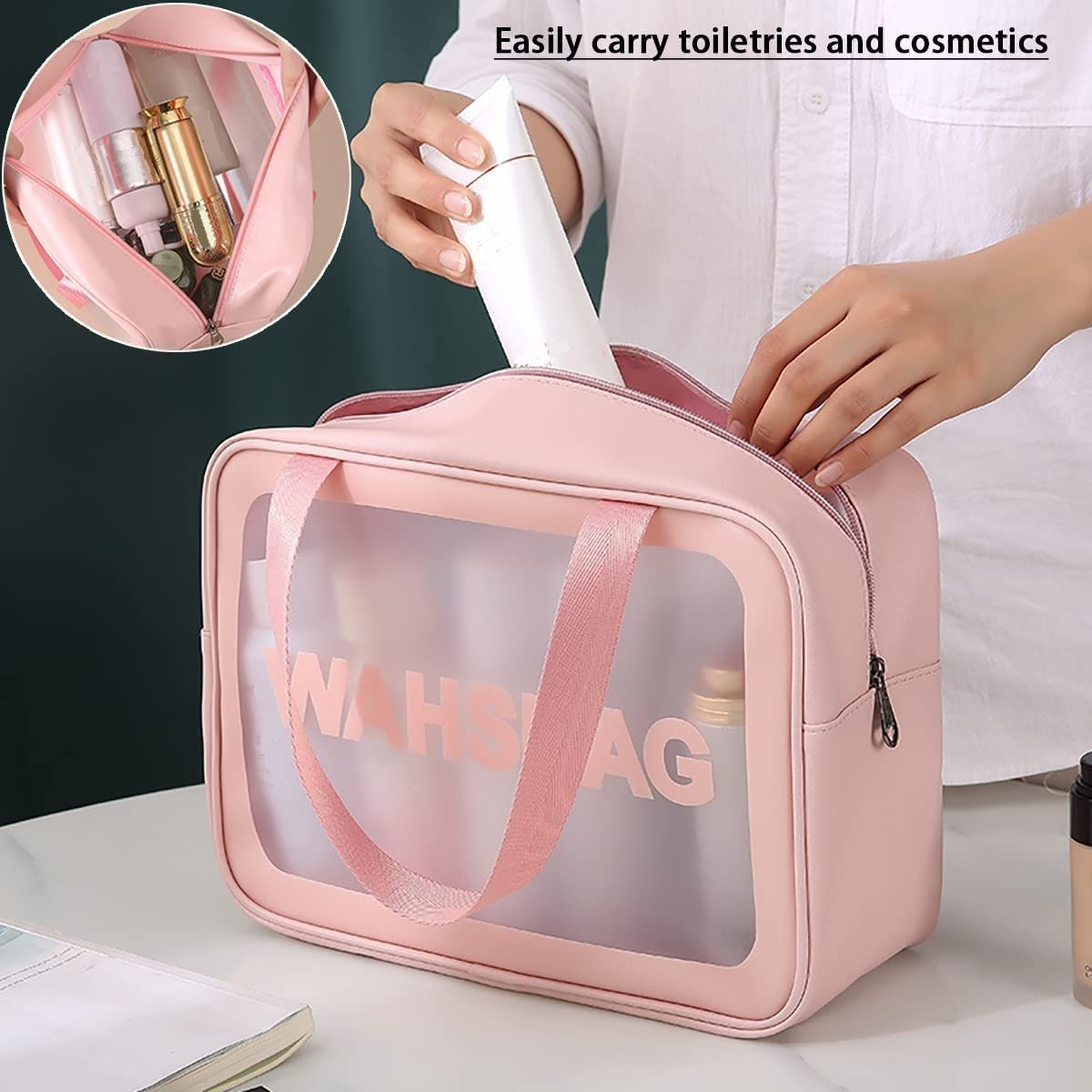 Multi-Functional Large Makeup Pouch for Women | Waterproof Cosmetic Bags| Washbag