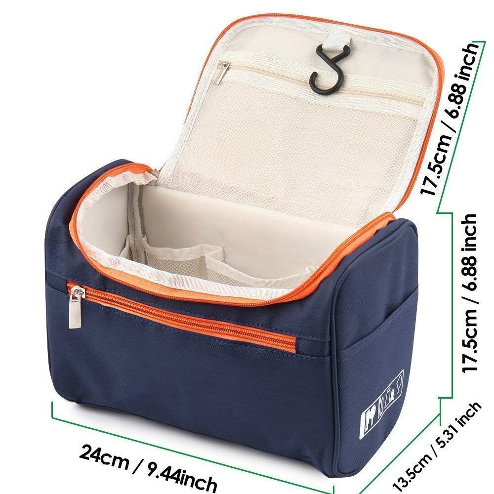 Houme Cosmetic / Toiletry Bag for Women & Men | Navy Blue