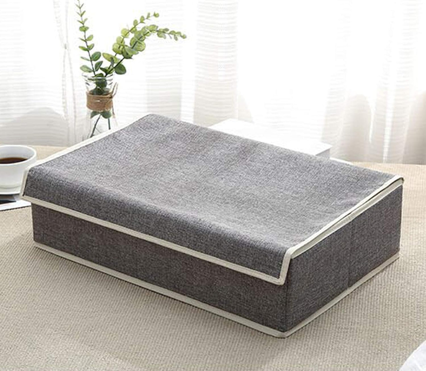 Innerwear Organizer 16+1 Compartment Non-Smell Non Woven Foldable Fabric Storage Box | Grey
