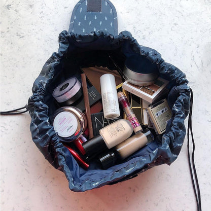 Lazy Drawstring Makeup Bag Large Capacity