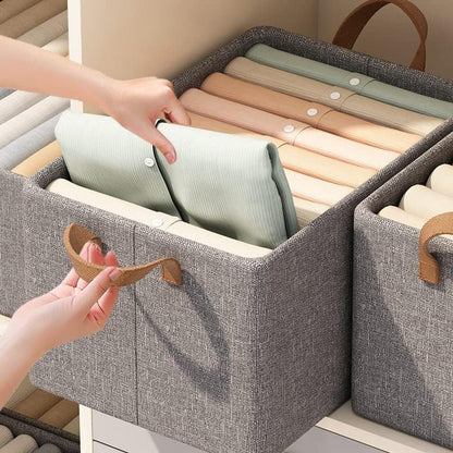 Wardrobe Organizer for Clothes, Jeans, Pants -(Grey)