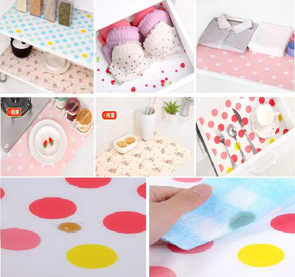 Cabinet, Drawer Waterproof, Non-Slip Liners Roll Mat, 30x300 cm (Multicolour)