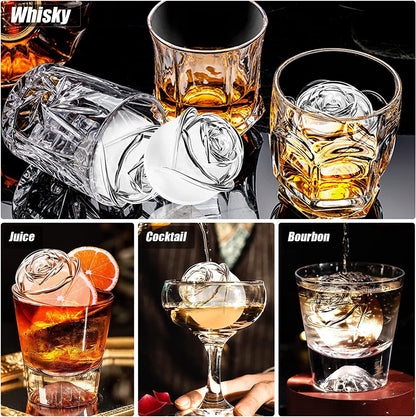 Rose Shape Ice Cube Tray and Mold  Reusable Best for Freezer