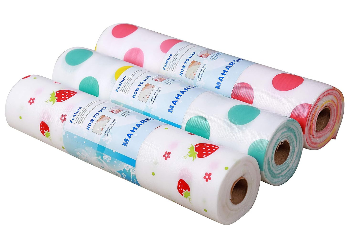 Cabinet, Drawer Waterproof, Non-Slip Liners Roll Mat, 30x300 cm (Multicolour)