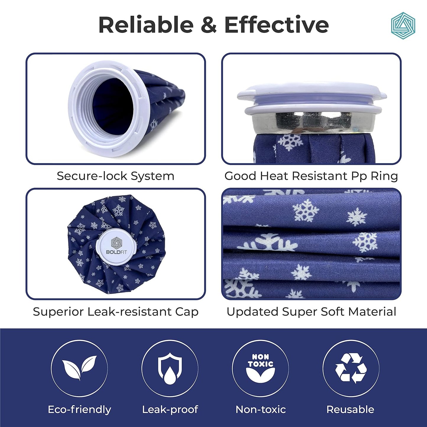 Houme Ice bag for Pain Relief Cold Therapy (9 Inch for Adults)