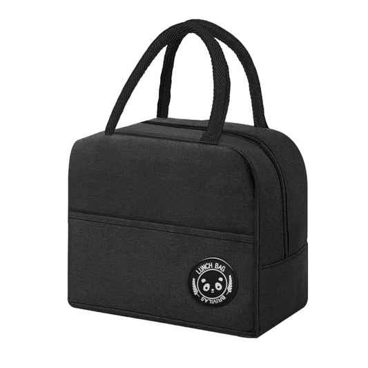 Lunch Bags Insulated For Office | Portable And Reusable (Black), 1 liter