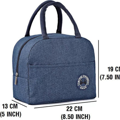 Lunch Bags Insulated For Office & Schools | Portable & Reusable | Black+Blue