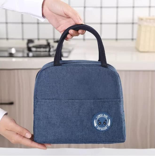 Lunch Bags Insulated For Office & Schools | Portable & Reusable | Black+Blue