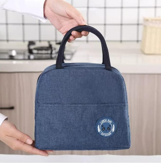 Lunch Bags Insulated For Office | Portable And Reusable (Blue), 1 liter