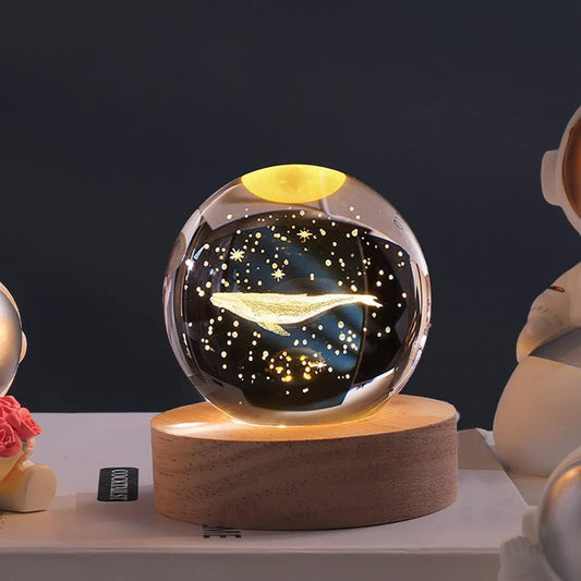 Whale | 3D Crystal LED Lamp with USB