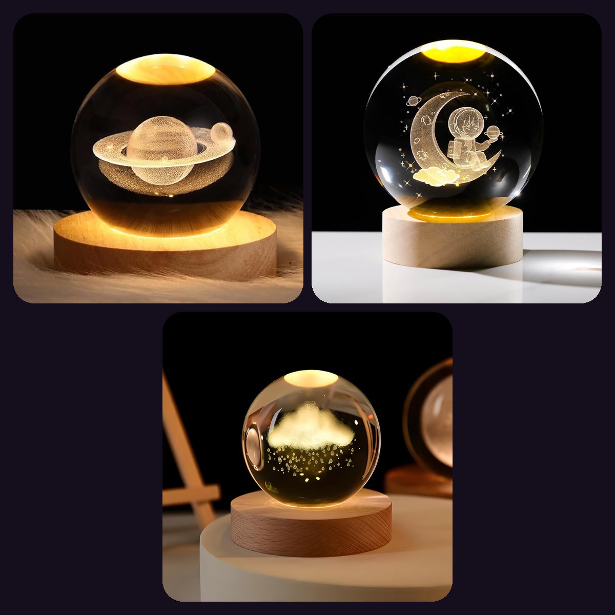 3D Crystal Lamp Combo Packs