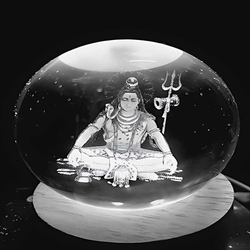 Houme Lord Shiva crystal ball night lamp, warm white USB night light